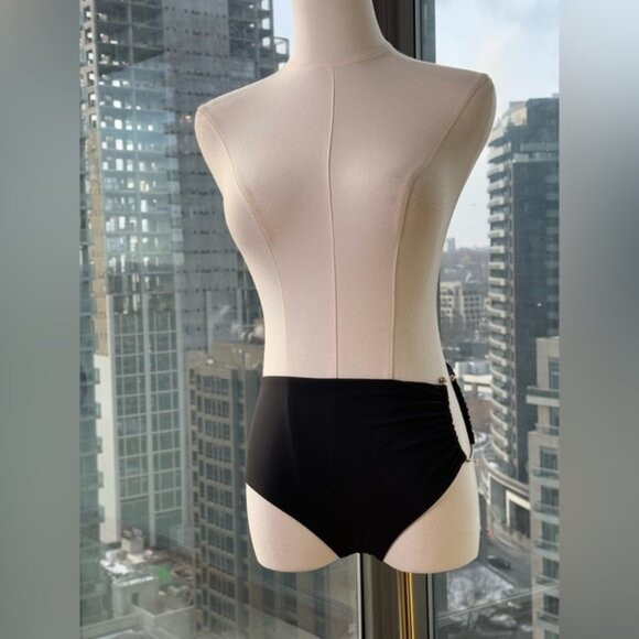 🆕 CHRISTOPHER ESBER 🧿 NWOT U Prong Black Swim Brief, Sz AU 8 US 4 - Picture 4 of 13